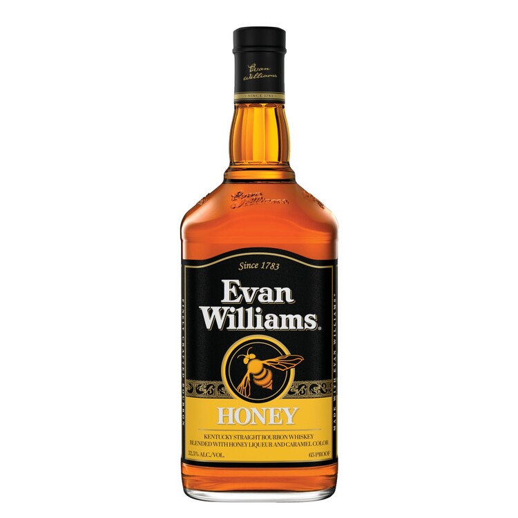 Evan Williams Honey Whiskey Liqueur 65 - 1.75L - Front