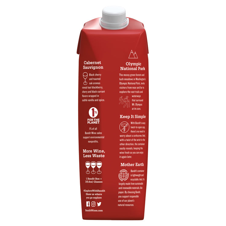 Bandit Cabernet Sauvignon American - 1.0L - Back