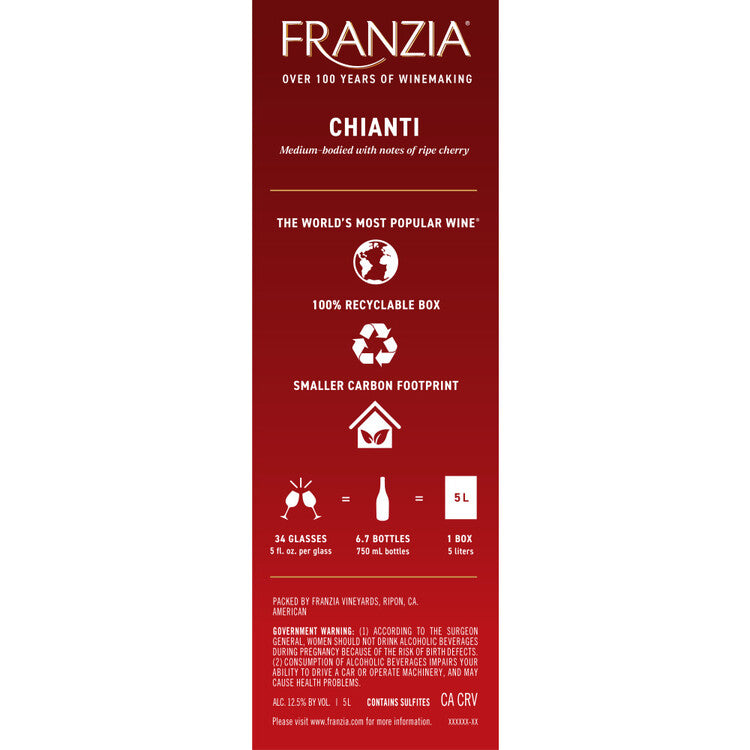 Franzia Chianti International - 5.0L
