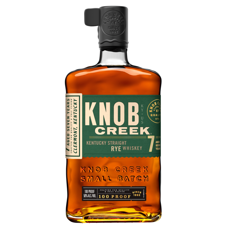 Knob Creek Straight Rye Whiskey Small Batch 7 Yr 100 - 750ML - Front