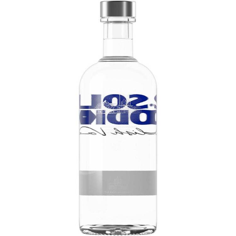 Absolut Vodka 80 - 750ML - Back