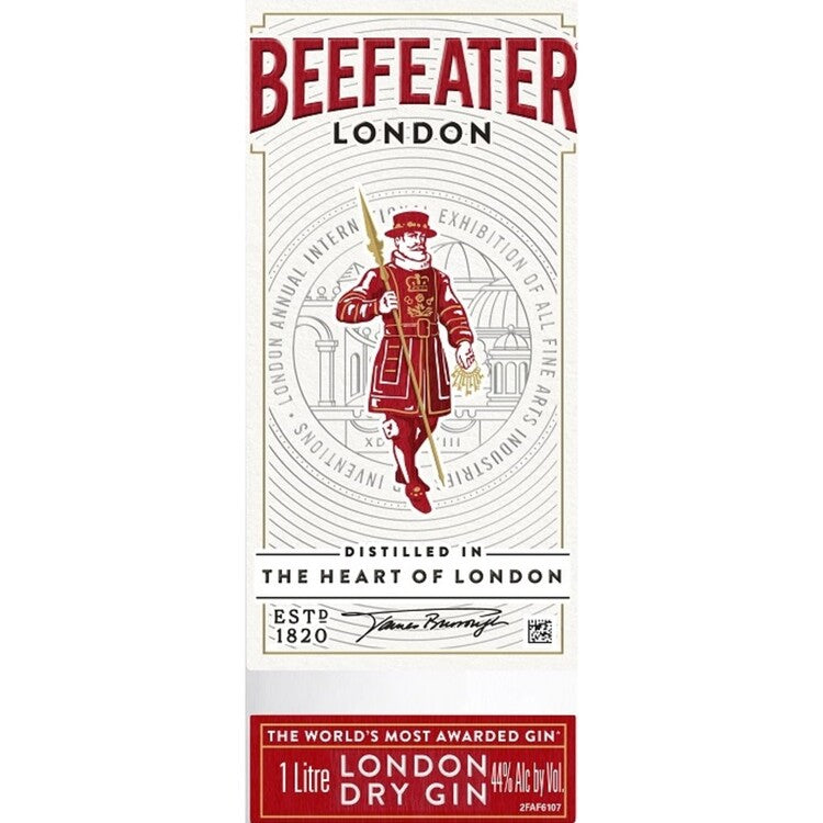 Beefeater London Dry Gin 80 - 1.0L - Front Label