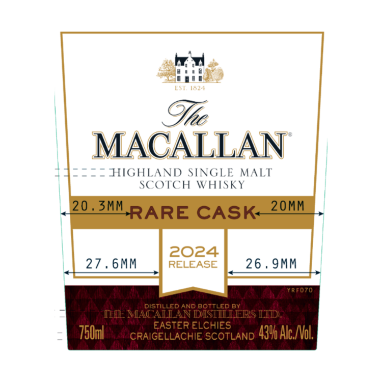 The Macallan Single Malt Scotch Rare Cask Batch No. 1 86 - 750ML - Front Label