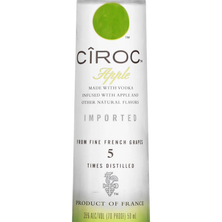 Ciroc Apple Flavored Vodka 70 - 50ML - Front Label