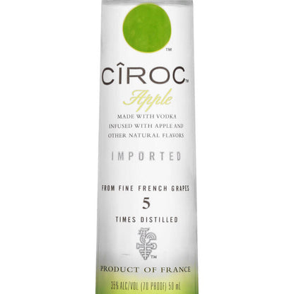 Ciroc Apple Flavored Vodka 70 - 50ML - Front Label