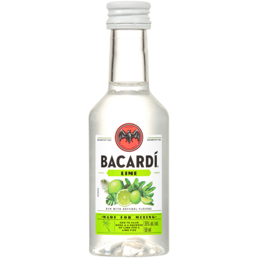 Bacardi Lime Flavored Rum 70 - 50ML - Front