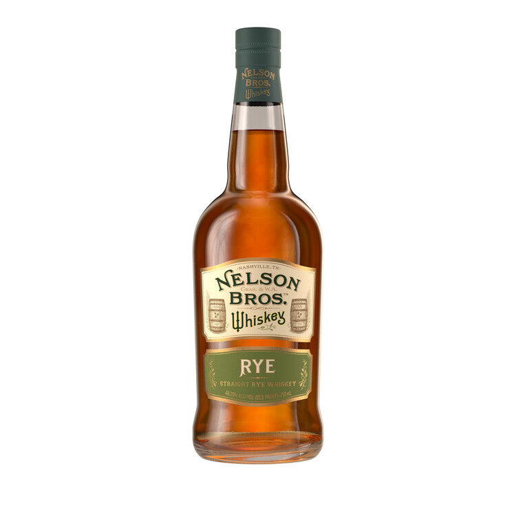 Nelson Bros Straight Rye Whiskey 92.5 - 750ML - Front Label