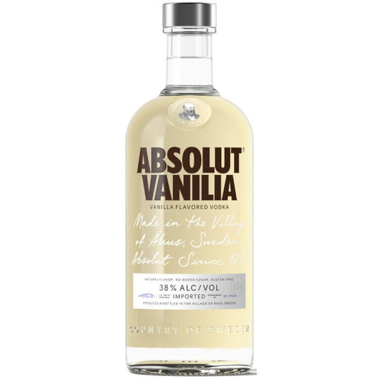 Absolut Vanilla Flavored Vodka Vanilia 76 - 750ML