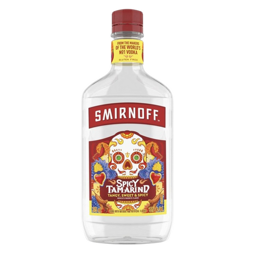 Smirnoff Vodka Spicy Tamarind Flavored 70 Flask - 375ML - Front