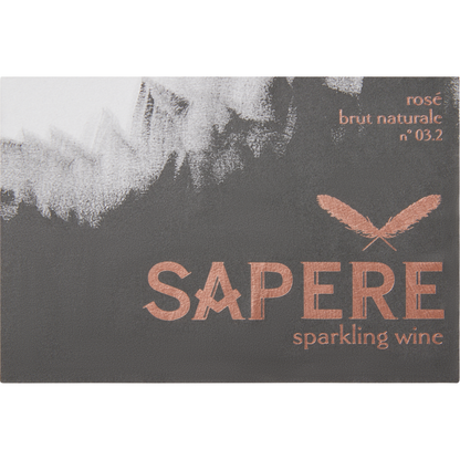 Sapere Sparkling Rose California - 750ML - Front Label