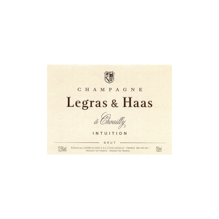 Legras & Haas Champagne Brut Intuition - 750ML