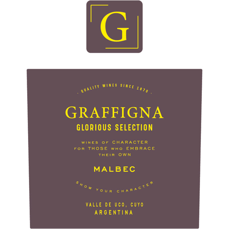 Graffigna Malbec Glorious Selection Valle De Uco - 750ML - Front Label