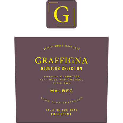 Graffigna Malbec Glorious Selection Valle De Uco - 750ML - Front Label
