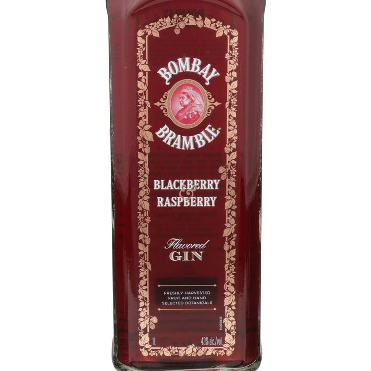 Bombay Bramble Blackberry & Raspberry Flavored Gin 86 - 1.0L - Front Label