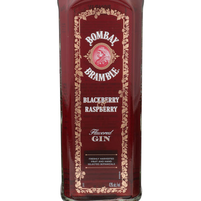 Bombay Bramble Blackberry & Raspberry Flavored Gin 86 - 1.0L - Front Label