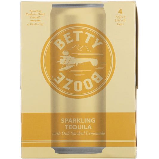 Betty Booze Sparkling Tequila With Oak Smoked Lemonade Cocktail - 355ML - Front