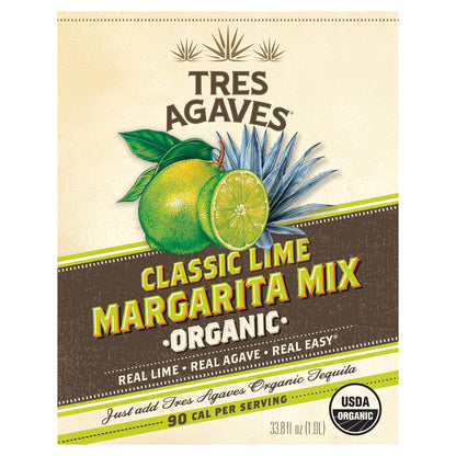 Tres Agaves Margarita Mix - 1.0L - Front Label