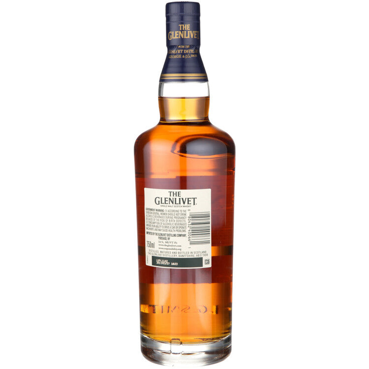 The Glenlivet Single Malt Scotch Batch Reserve 18 Yr 80 With Carton - 750ML - Back