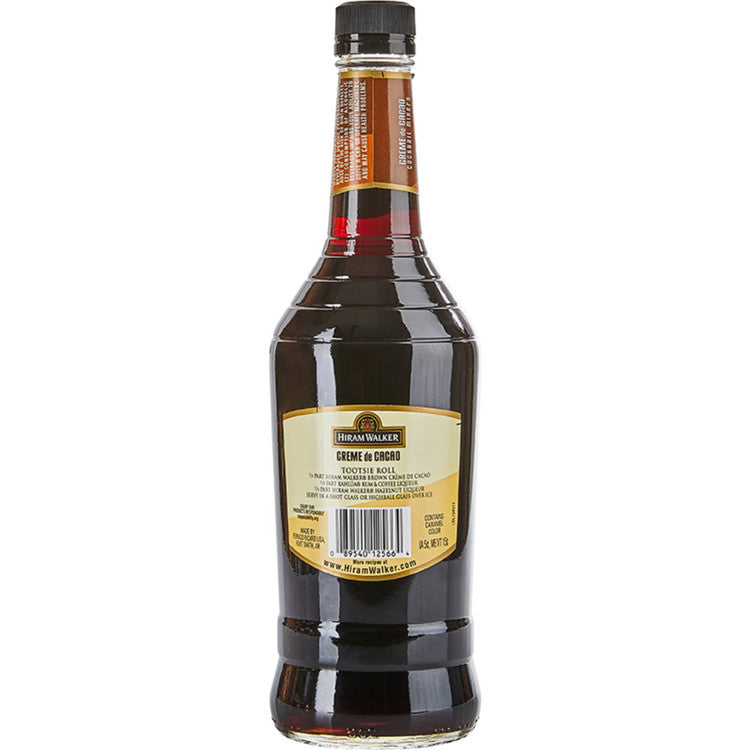 Hiram Walker Creme De Cacao Dark 30 - 750ML - Back