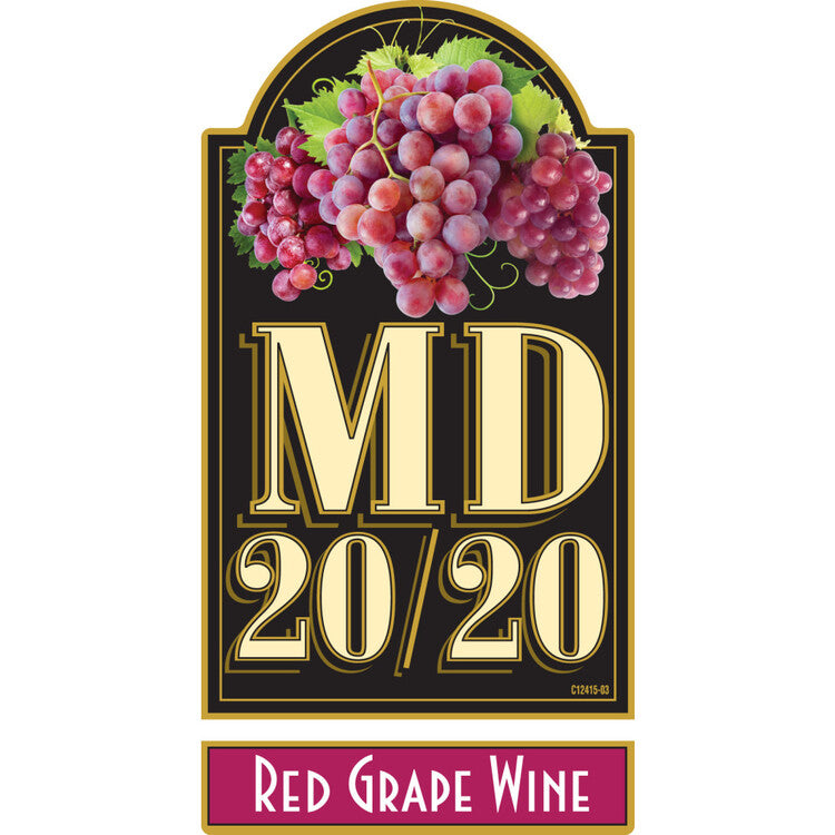 Md 20/20 Red Grape Flavored Wine - 750ML - Front Label