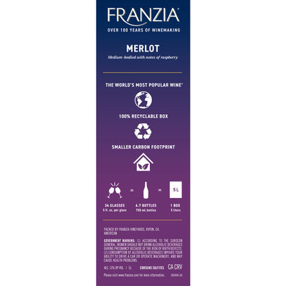 Franzia Merlot American - 5.0L