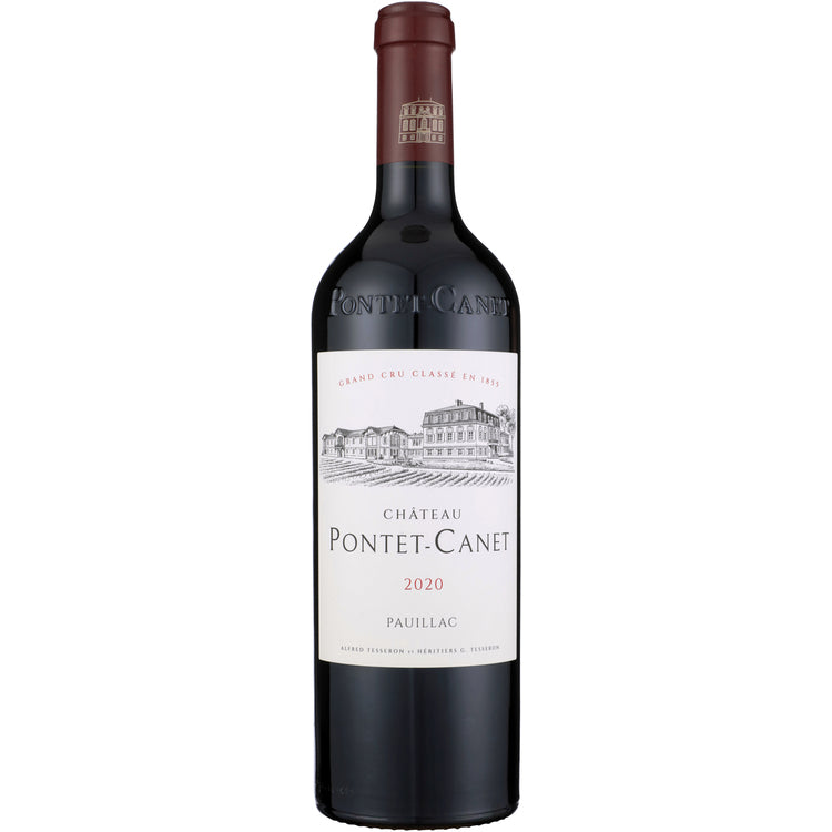 Chateau Pontet Canet Pauillac 2020 Wood Box - 750ML - Front
