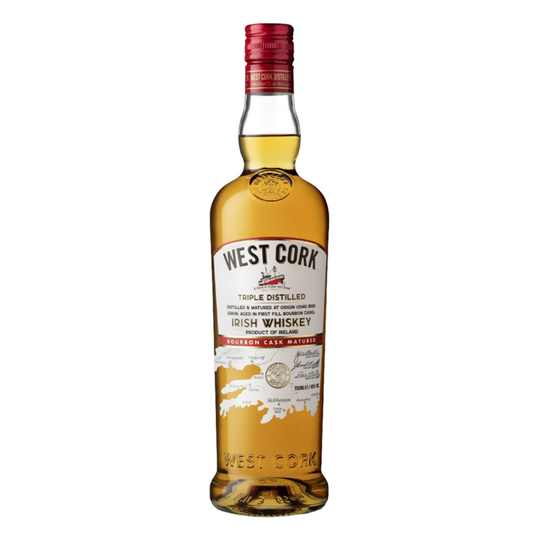 West Cork Blended Irish Whiskey Bourbon Cask Matured 80 - 750ML - Front