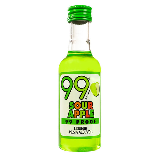 99 Brand Sour Apple Fruit Liqueur 99 - 50ML - Front