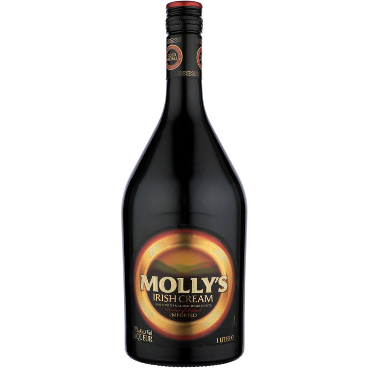 Molly's Irish Cream Liqueur 34 - 1.0L - Front