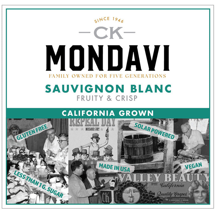 Ck Mondavi Sauvignon Blanc California - 750ML - Front Label