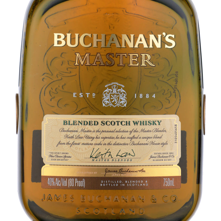 Buchanan's Blended Scotch Master 80 - 750ML - Front Label
