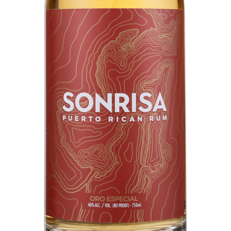 Sonrisa Gold Rum Oro Especial 80 - 750ML - Front Label