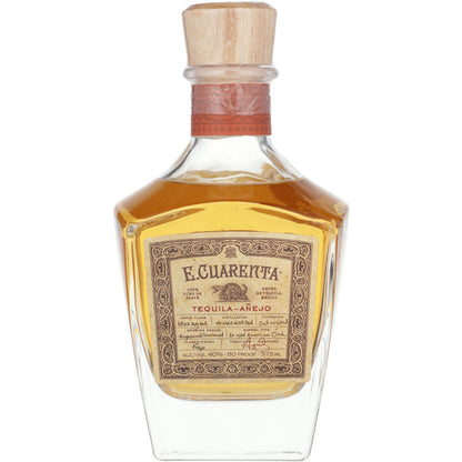 E. Cuarenta Tequila Anejo 80 - 375ML - Front