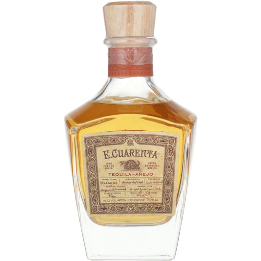 E. Cuarenta Tequila Anejo 80 - 375ML - Front