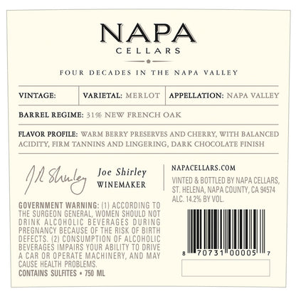 Napa Cellars Merlot Napa County 2022 - 750ML