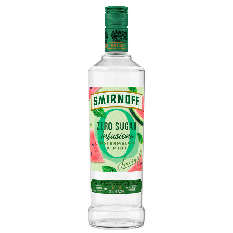 Smirnoff Watermelon & Mint Flavored Vodka Zero Sugar Infusions 60 - 750ML