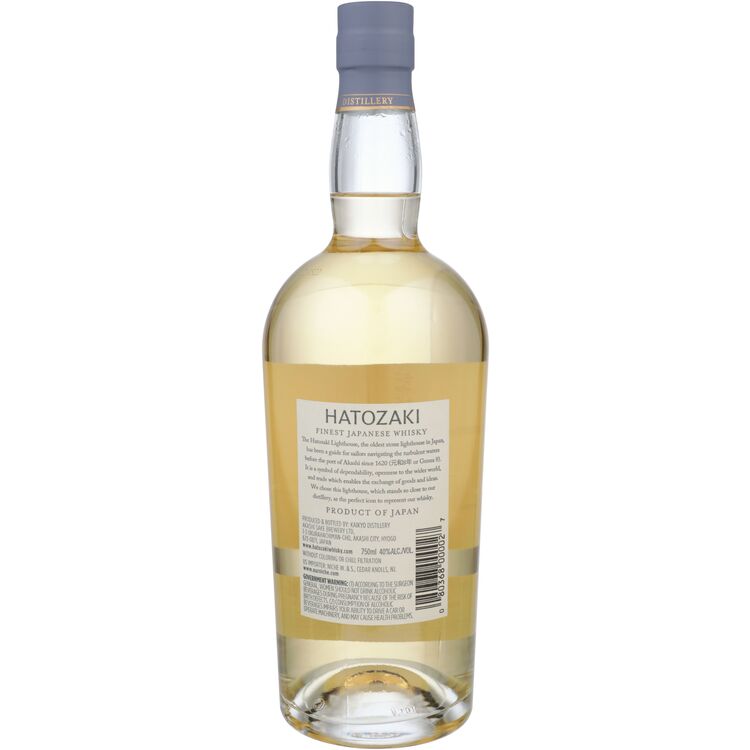 Hatozaki Whisky 80 - 750ML - Back