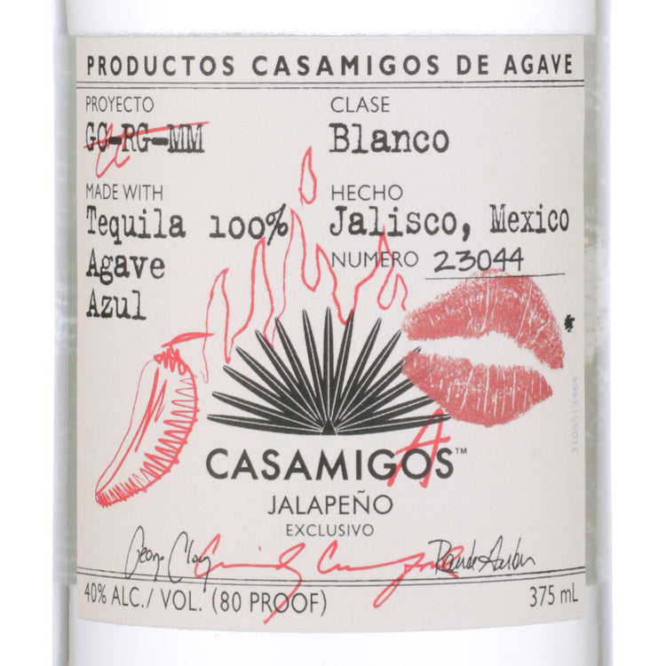 Casamigos Casamigas Blanco Jalapeno Flavored Tequila 80 - 375ML - Front Label