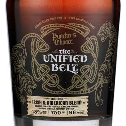Puncher's Chance Blended Bourbon The Unified Belt 96 - 750ML - Front Label