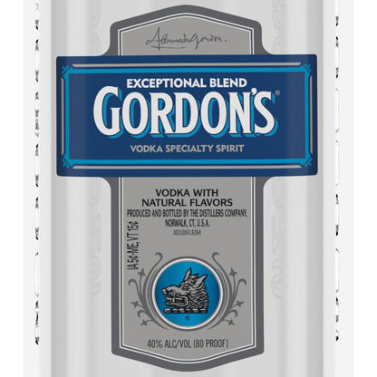 Gordon's Vodka Specialty Spirit 80 - 1.0L - Front Label