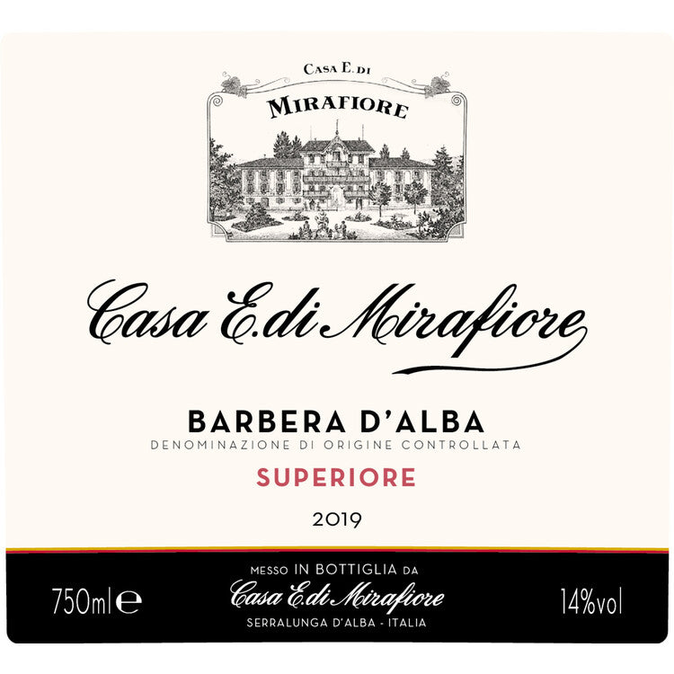Casa E. De Mirafiore Barbera D'Alba Superiore 2016 - 750ML - Front