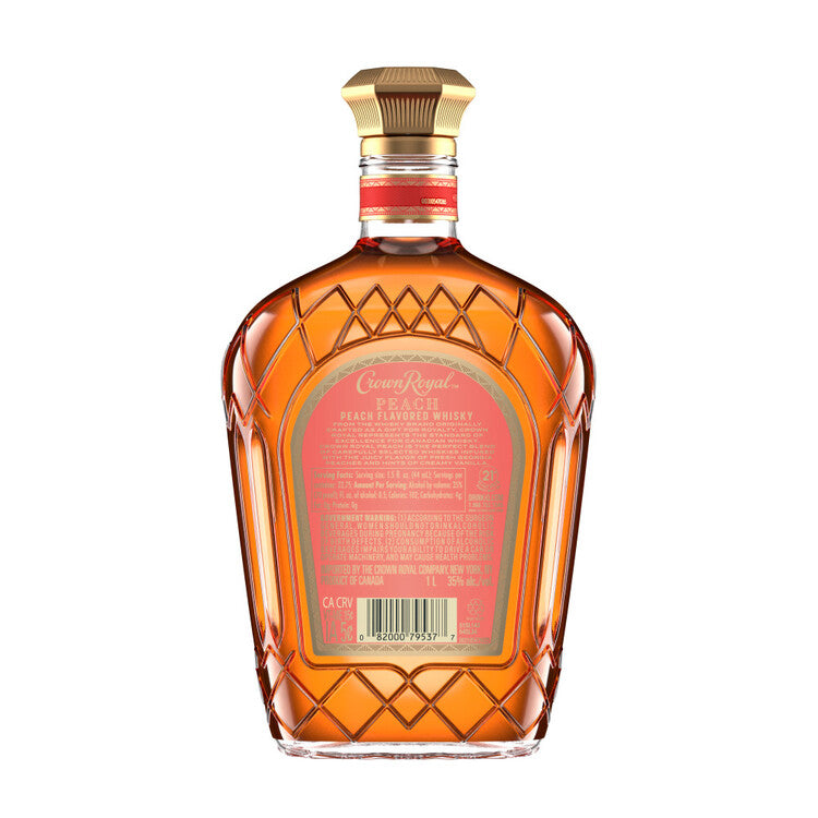 Crown Royal Peach Flavored Whiskey 70 - 1.0L - Back