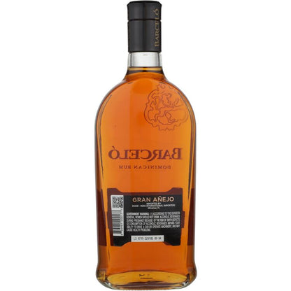 Ron Barcelo Aged Rum Gran Anejo 80 - 750ML - Back