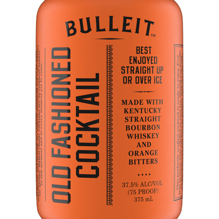 Bulleit Old Fashioned Cocktail 75 - 375ML - Front Label