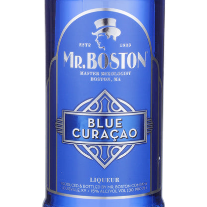Mr. Boston Curacao Blue 30 - 1.0L - Front Label