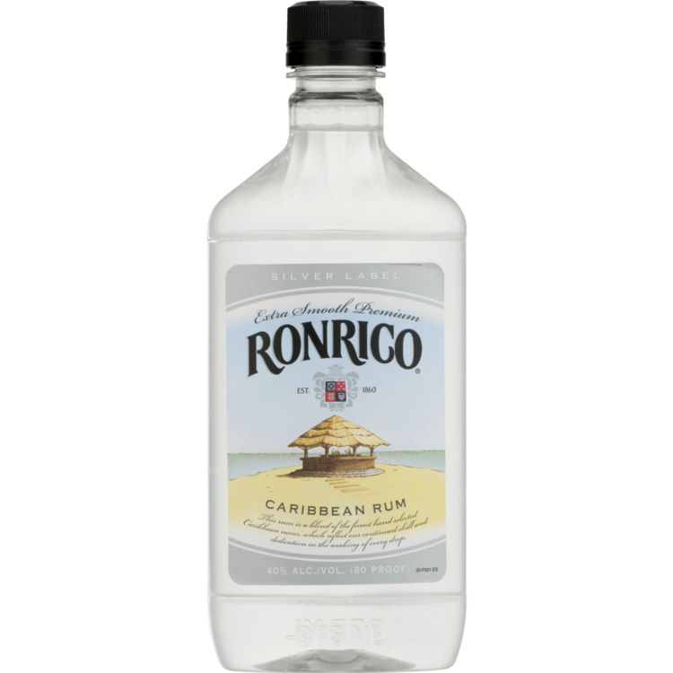Ronrico Light Rum Silver Label 80 - 375ML - Front