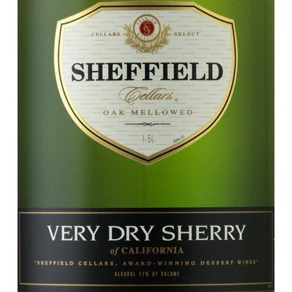 Sheffield Cellars Very Dry Sherry California - 1.5L - Front Label