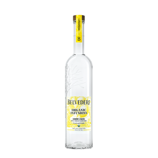 Belvedere Organic Infusions Lemon & Basil Flavored Vodka 80 - 750ML - Front