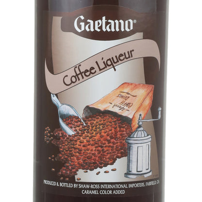 Gaetano Coffee Liqueur 30 - 1.0L - Front Label