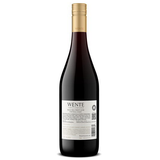 Wente Vineyards Pinot Noir Baily Hill Central Coast - 750ML - Back